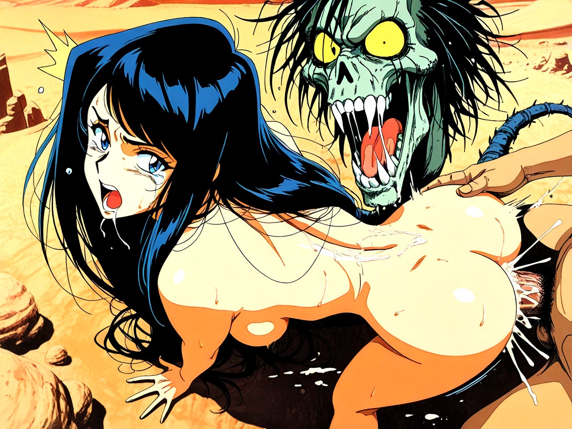 Sorprendida, Desert, Mirando Al Espectador Hentai IA