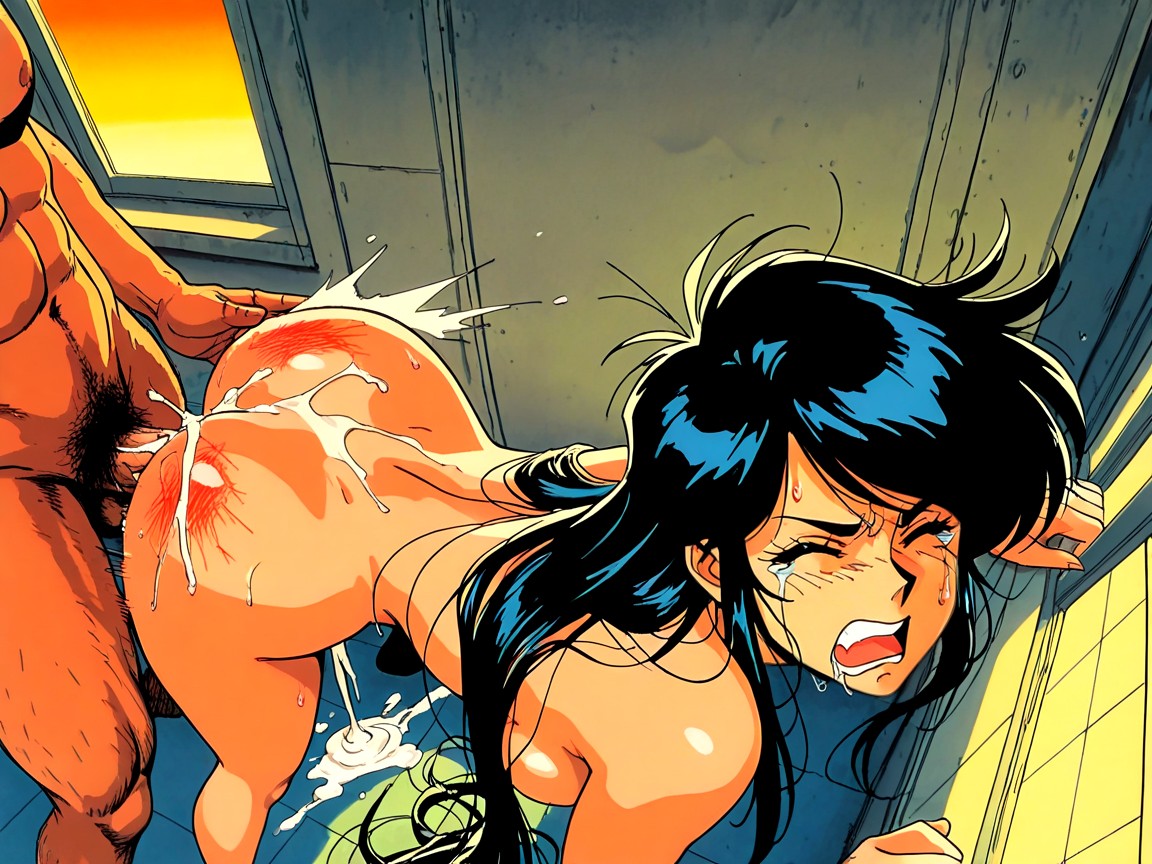 Spanking, Accurate Art Style, Class Hallway Hentai IA