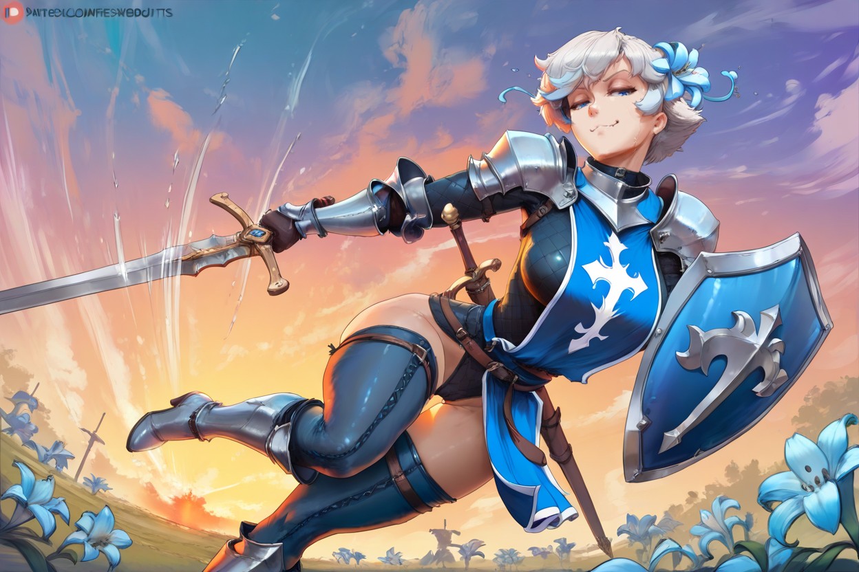 Swinging Her Sword, Incase Style, Cameltoe Hentai AI Porn