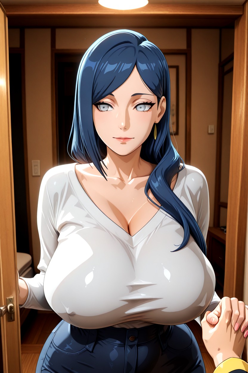Hinata From Borutowhite Eyes, Look At You Smugly, Straight Hentai AI Porn