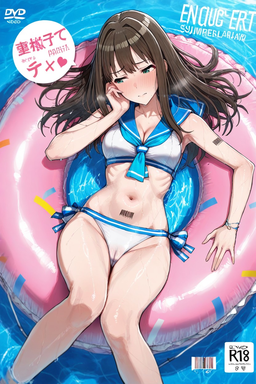 Sailor Bikini, Cover, Knees Together Feet Apart Hentai AI Porn