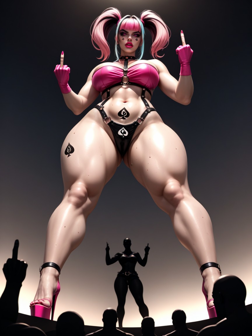 Standing, Strapless Top, Mistress Hentai AI Porn