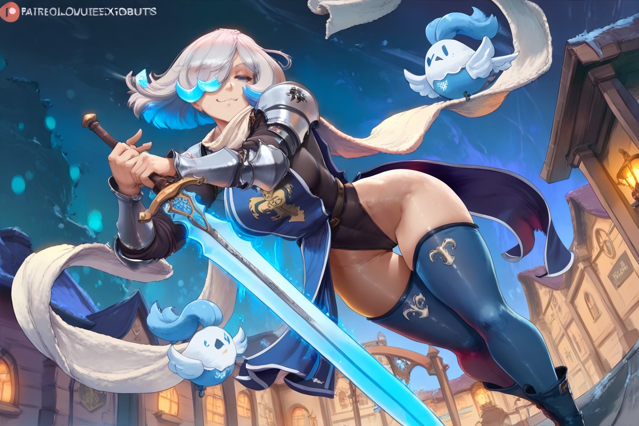 Medieval Training Grounds, White Scarf, Smug Hentai AI Porn