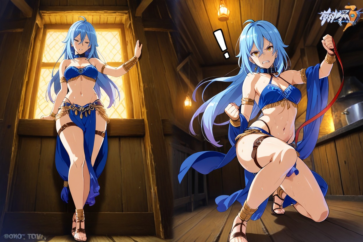 Pose De Lucha, Drop Of Sweat, Culo Mediano Hentai IA
