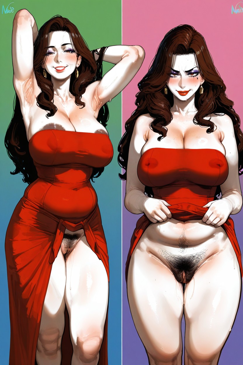 Detailed But Clean Rendering, Dark Nippes, All Body Hairy Hentai AI Porn