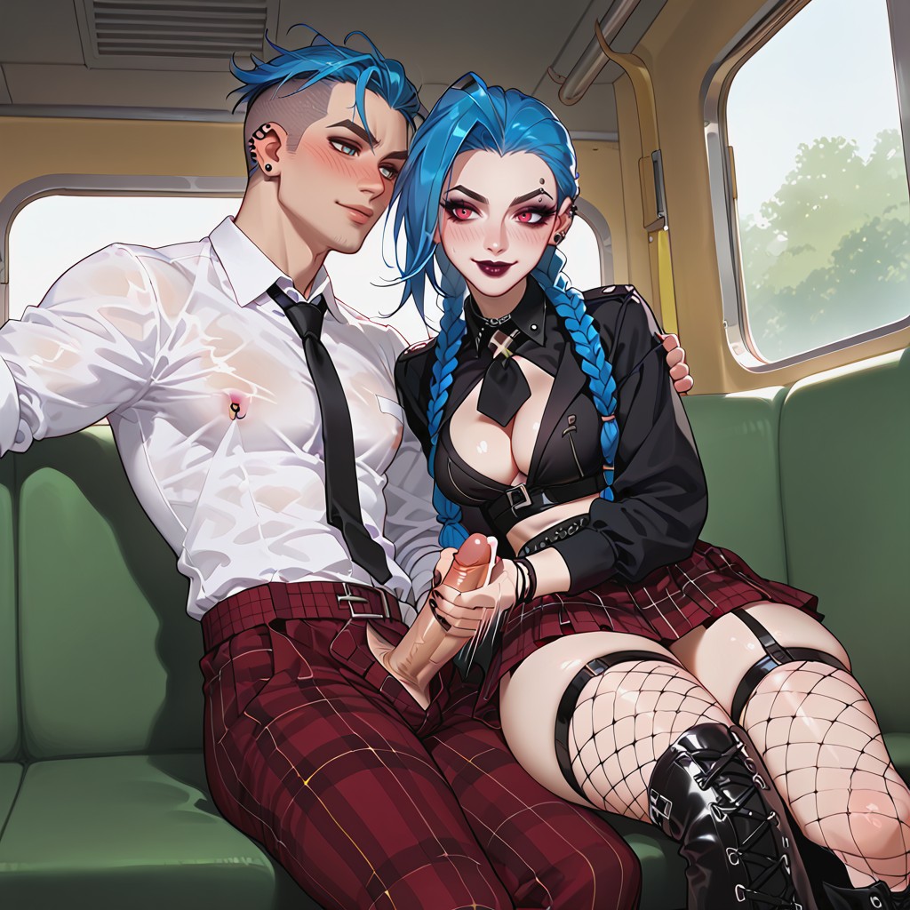 Oiled Skin, Black Tie On Side, 25+ Hentai AI Porn