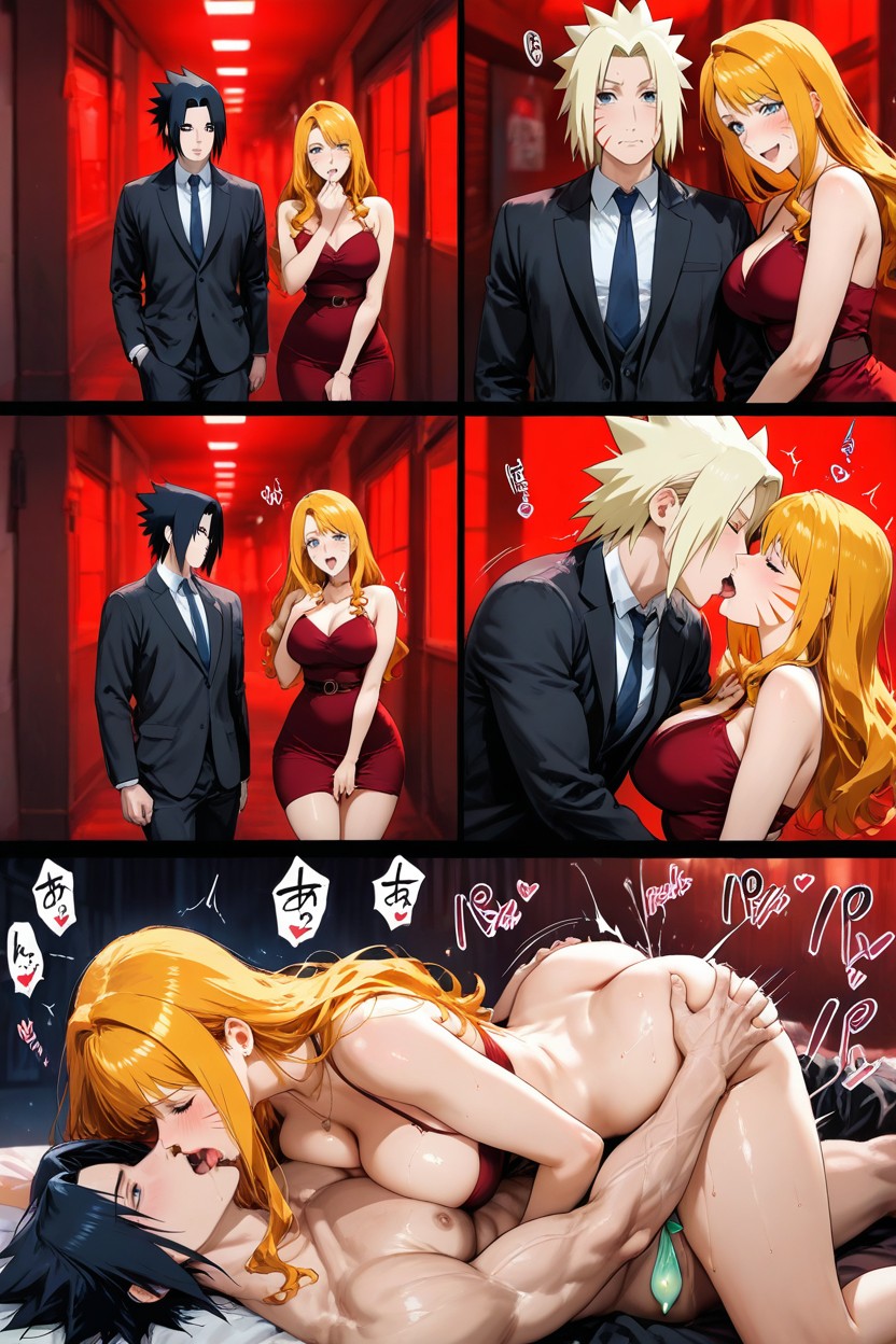 Only Sasuke Uchiha And Naruko Uzumaki, Woman, Hetero Sex Hentai AI Porn