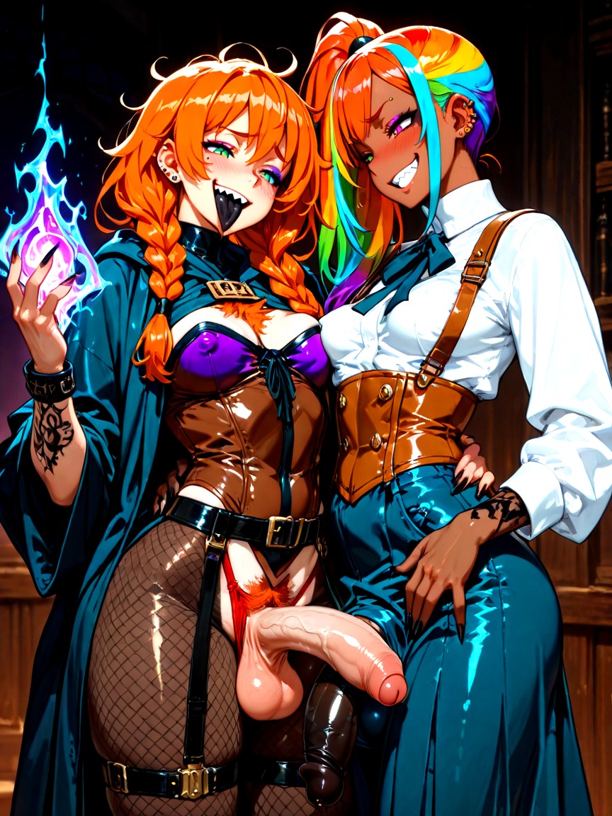 Small Breasts, Long Length, Futanari Hentai AI Porn