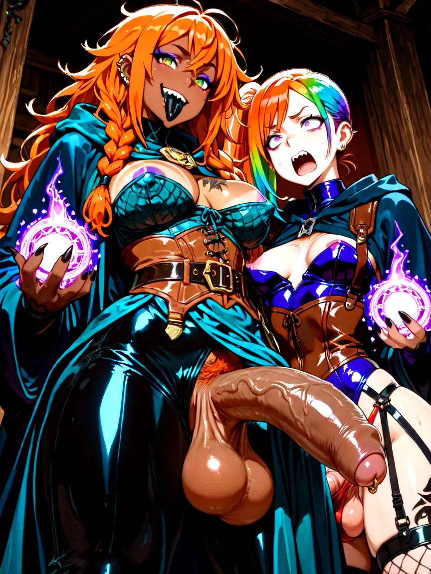 Smug, Messy Hair, Hellhound Hentai AI Porn