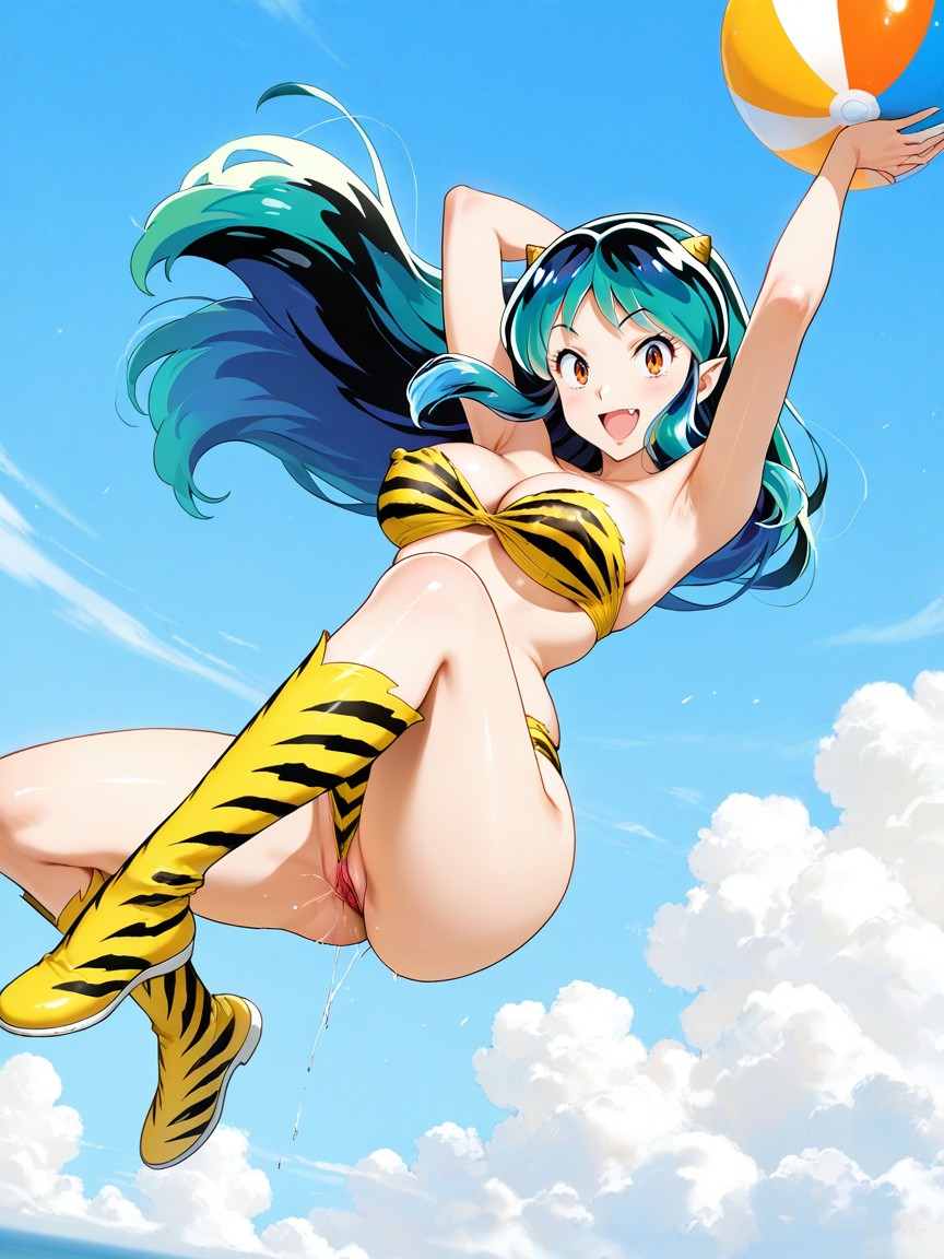 Fine Coloring, Sky Above, Strapless Bikini Bra Hentai AI Porn