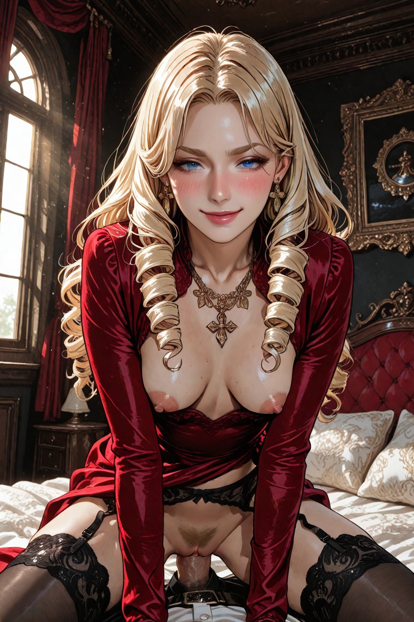 Small Breasts, Innie Pussy Slit, Harsh Lighting Hentai AI Porn