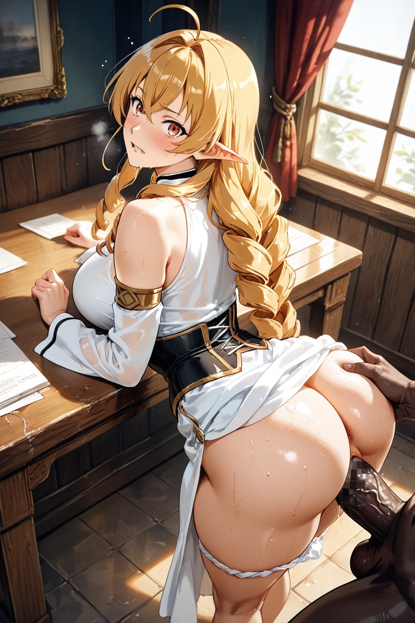 Mirando Al Espectador, Thick Thighs, Thighs Against Each Other Hentai IA