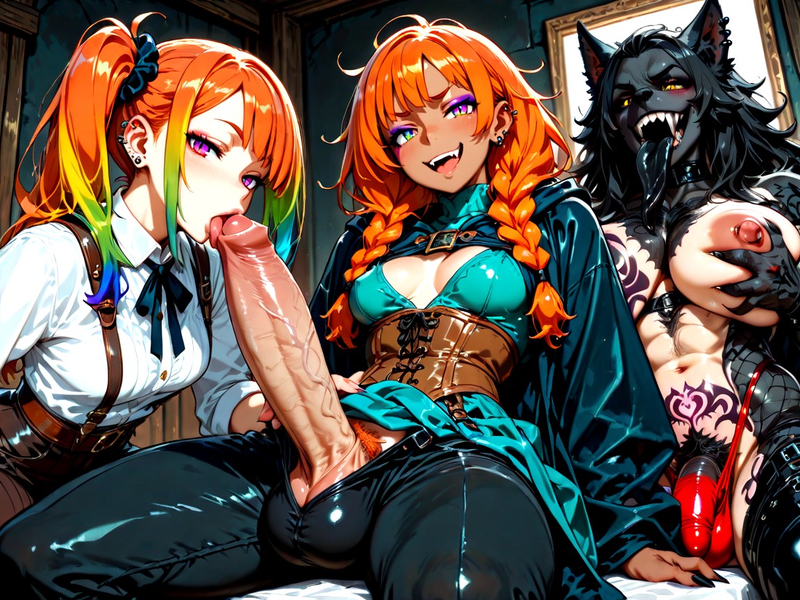 Pants, Fondling, Nuzzling Hentai AI Porn