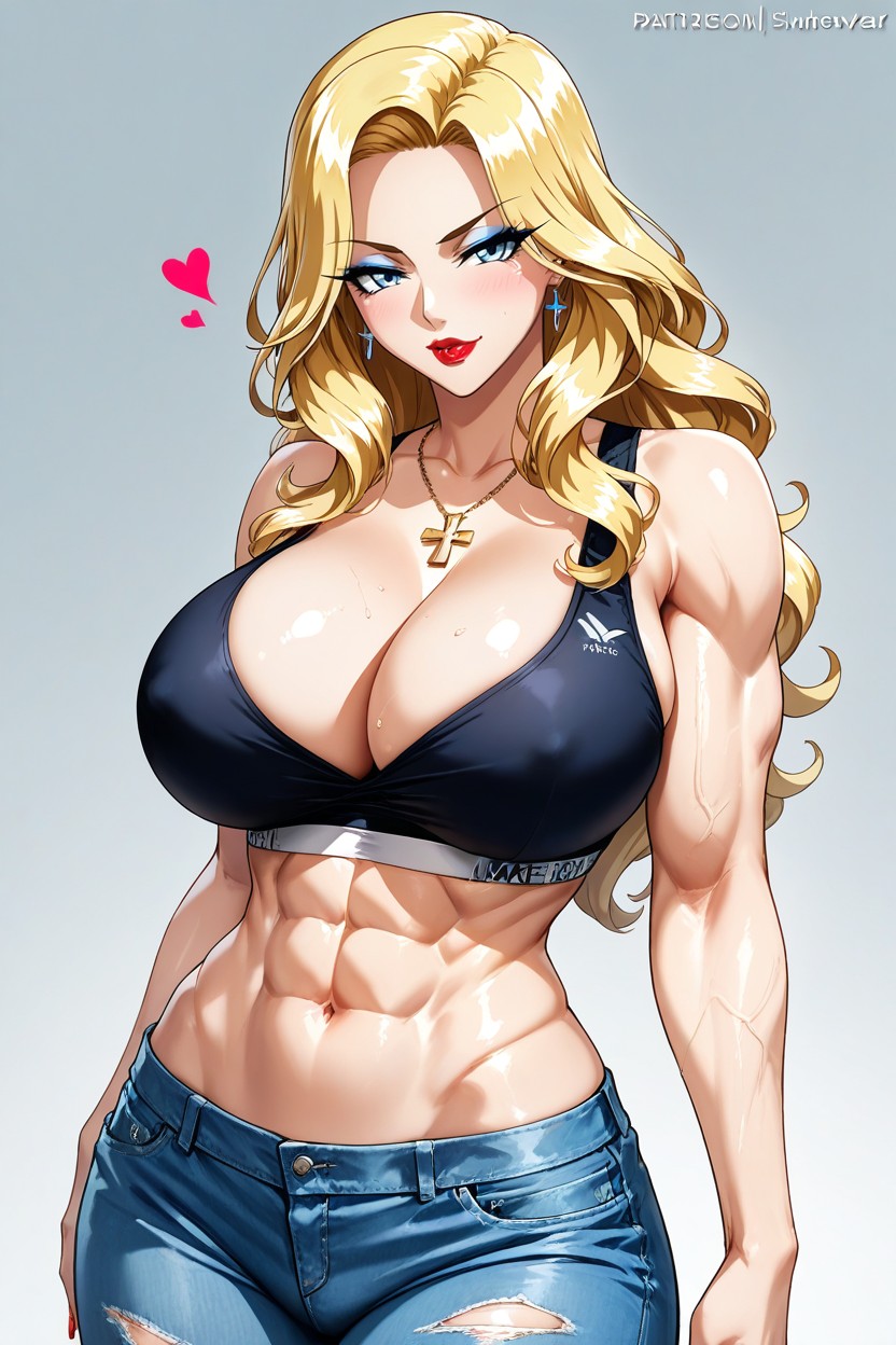 18+, Ripped Abdominal Muscles, Origin Female Adult British Hentai AI Porn