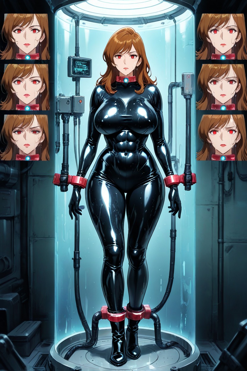 In The Stasis Chamber, Sci-fi Stasis Pod, Japanese Goddesses Hentai AI Porn