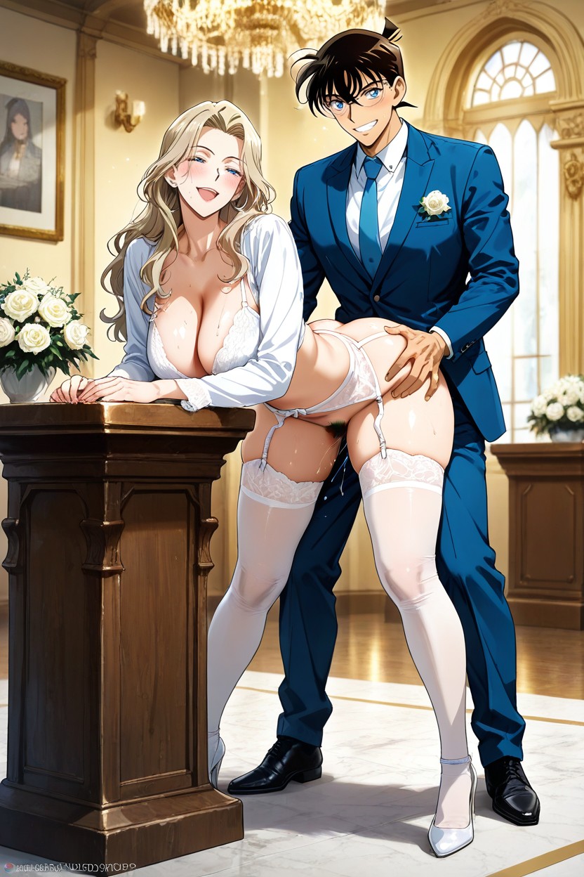 Seductive Mature Beauty, Hands Gripping Her Ass, Large Breasts ヘンタイAIポルノ