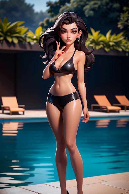Photo-realistic, Outdoor Photography, Water Droplets Hentai AI Porn