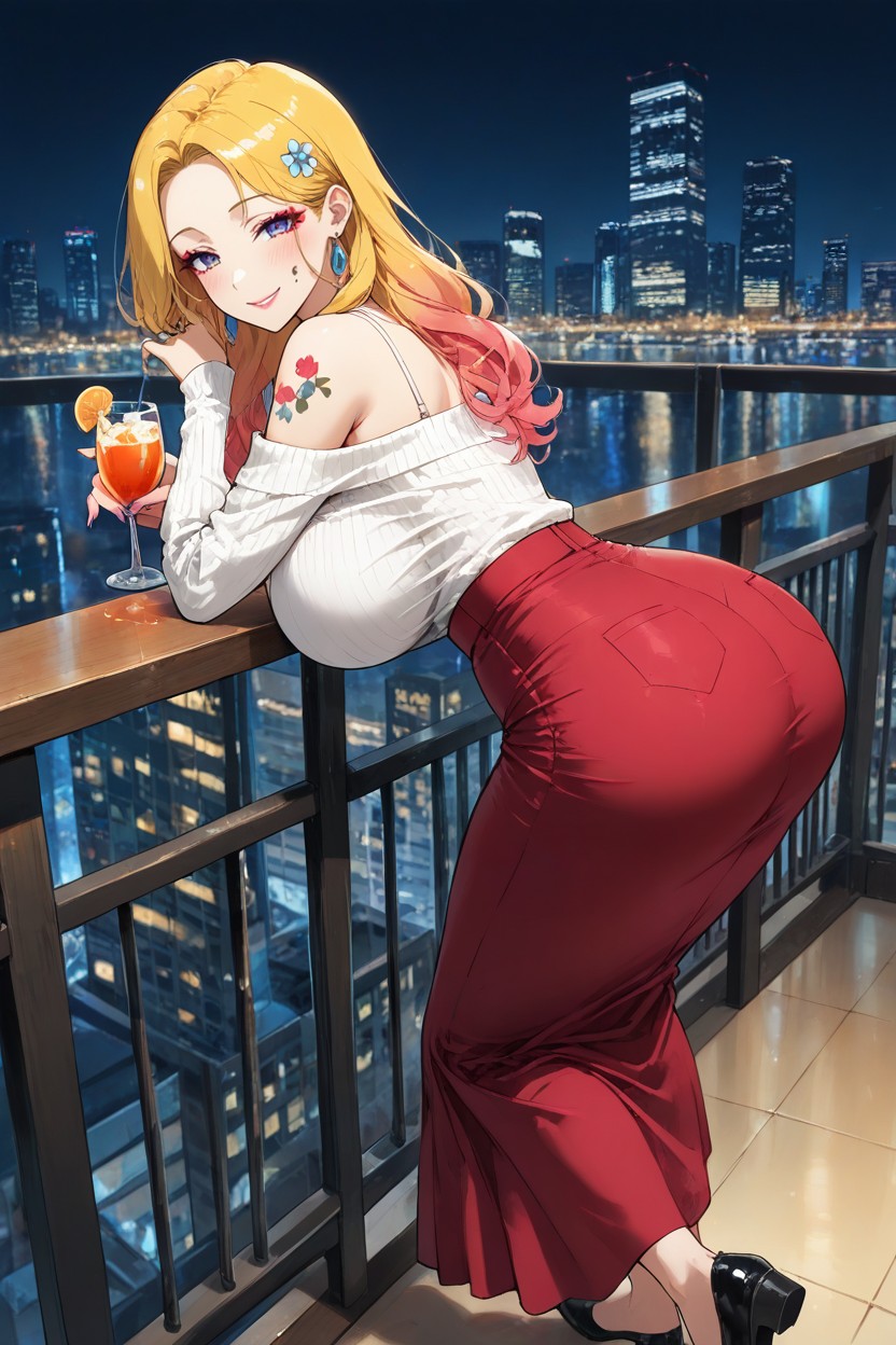Gentle Smile, Highly Detailed, Looking At City Hentai IA