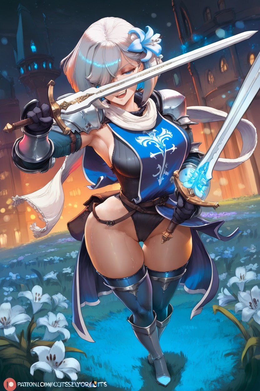 Blue White Tabard, Fisheye View, Windy Porno IA Hentai