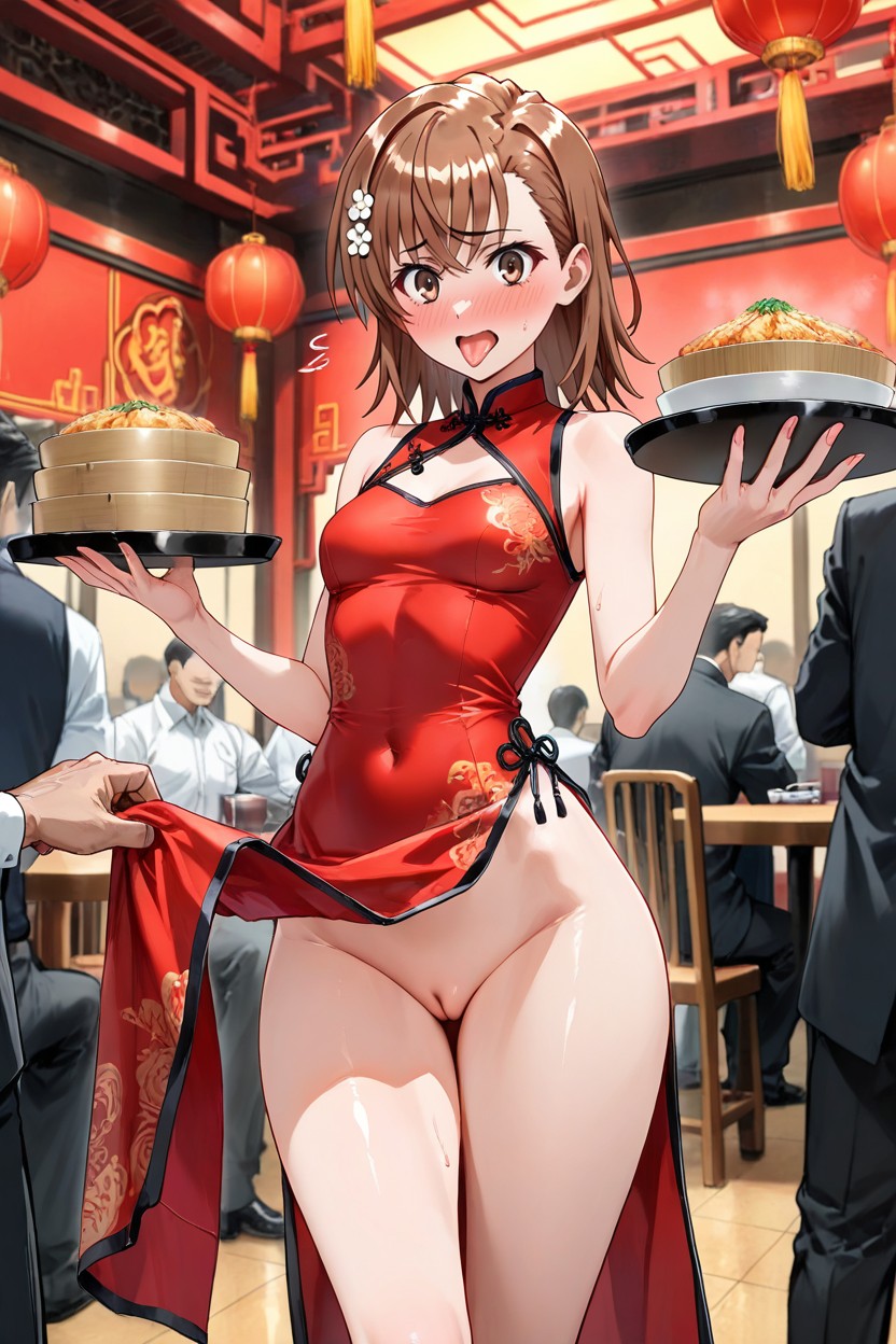 Qipaochinese Dress, K, Waitress Hentai AI Porn