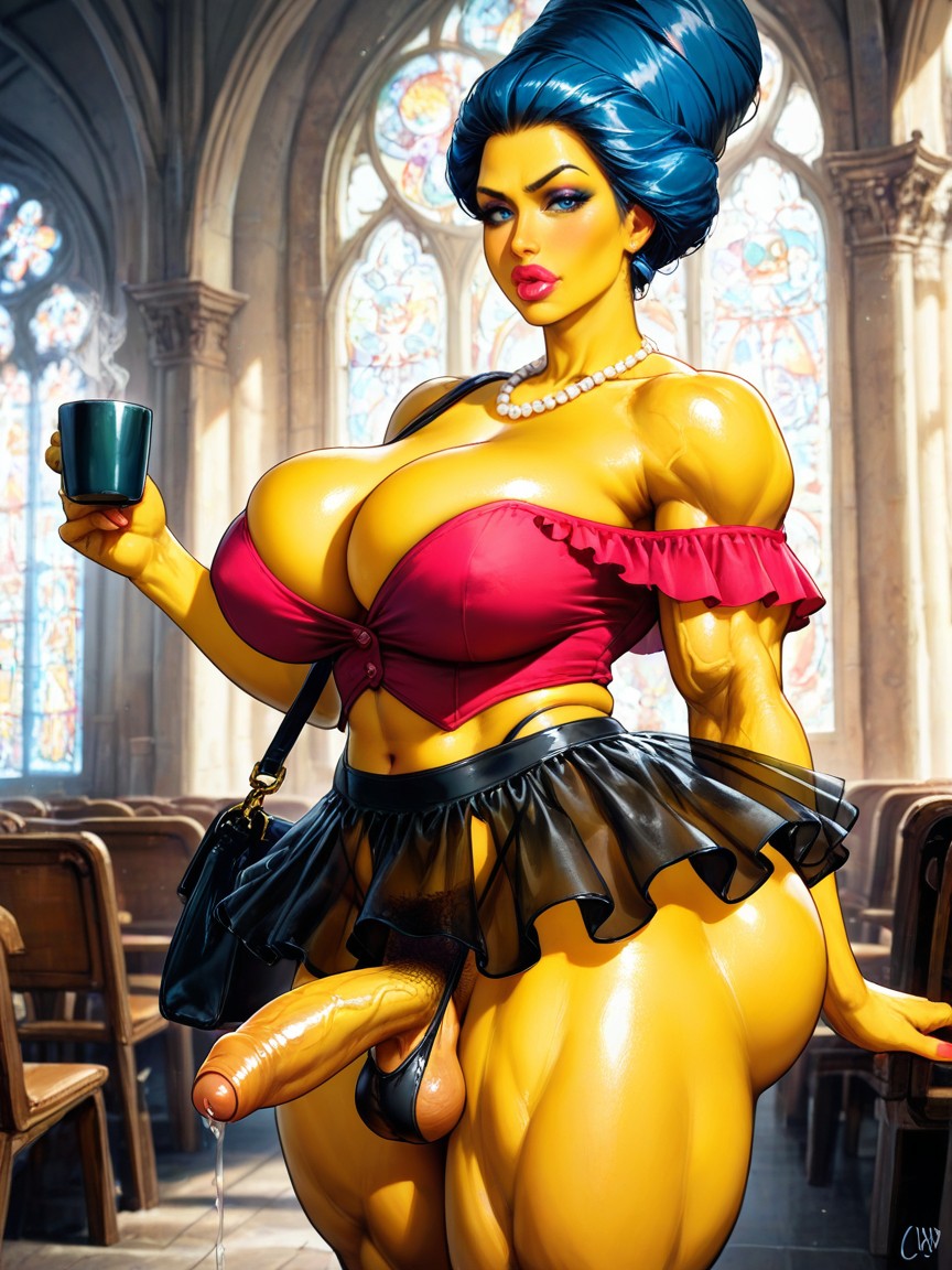 Makeup, One Gucci Shoulder Bag For Women, Visible Midriff Hentai IA