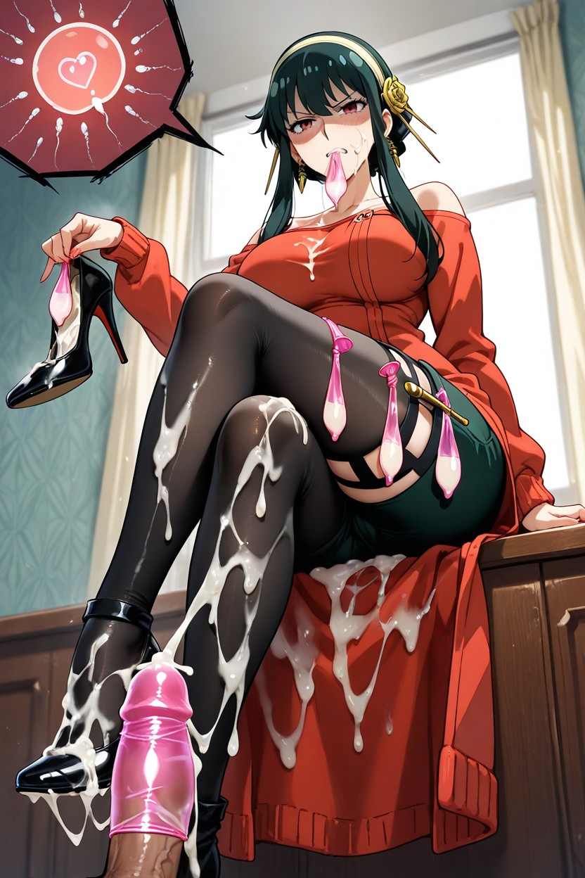 Yor Briar From Spy X Family, Scowl, Cum Everywhere Hentai AI Porn
