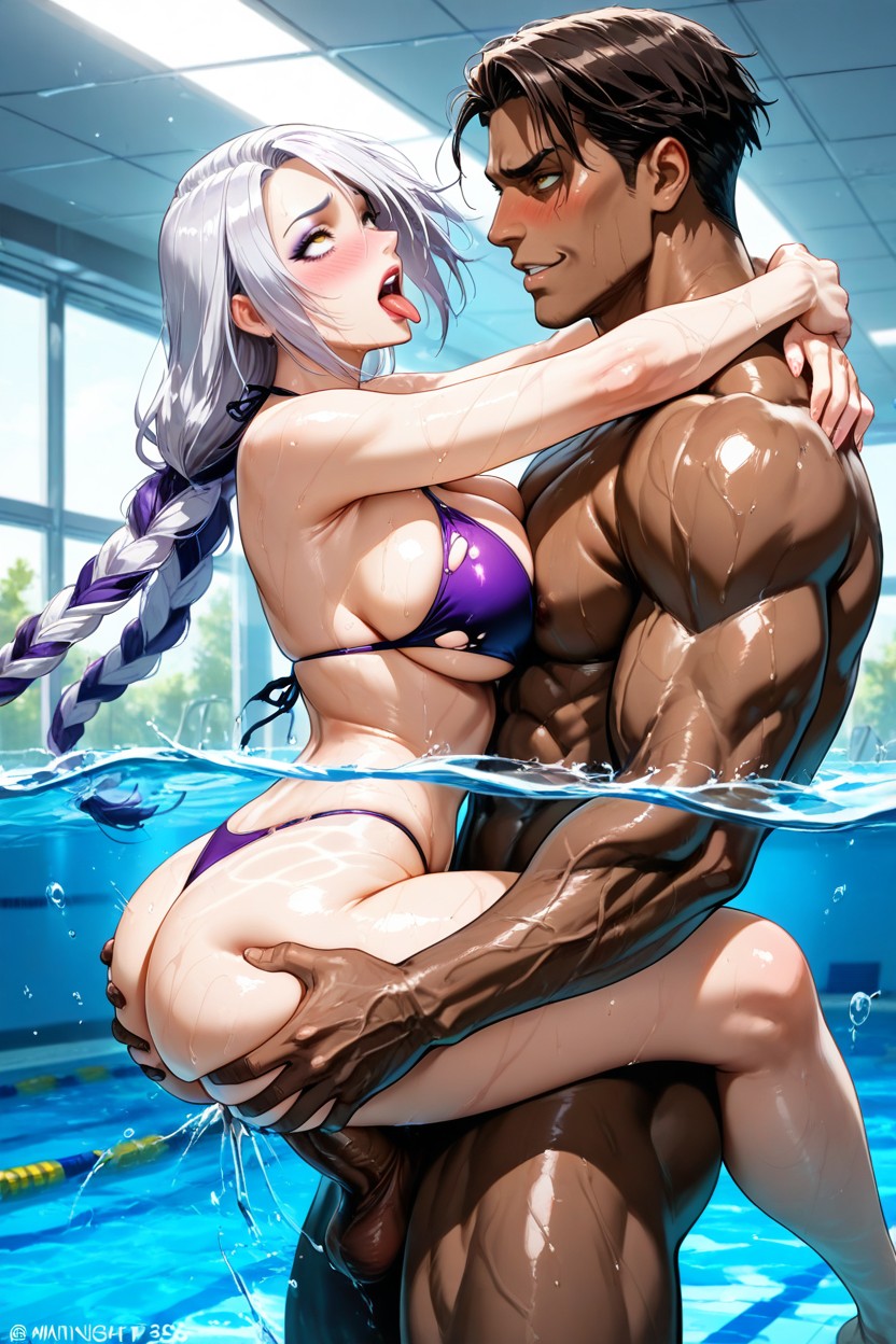 Dark Brown Skin, Close Up, Dark Skin Hentai AI Porn