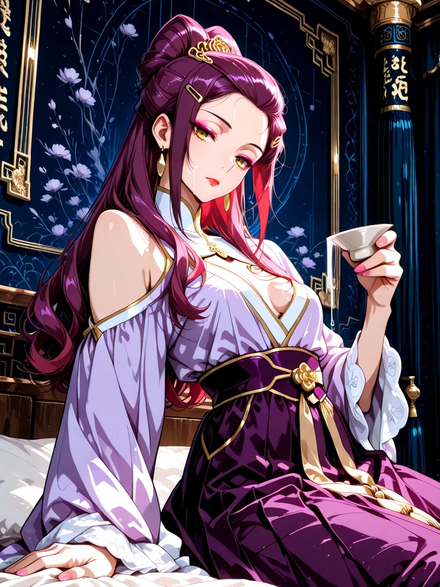 25+, Habitación, Pink Eyeshadow Hentai IA