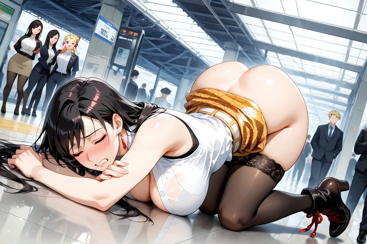 Medium Ass, Beautiful Japanese Woman, Exposed Butts Hentai AI Porn