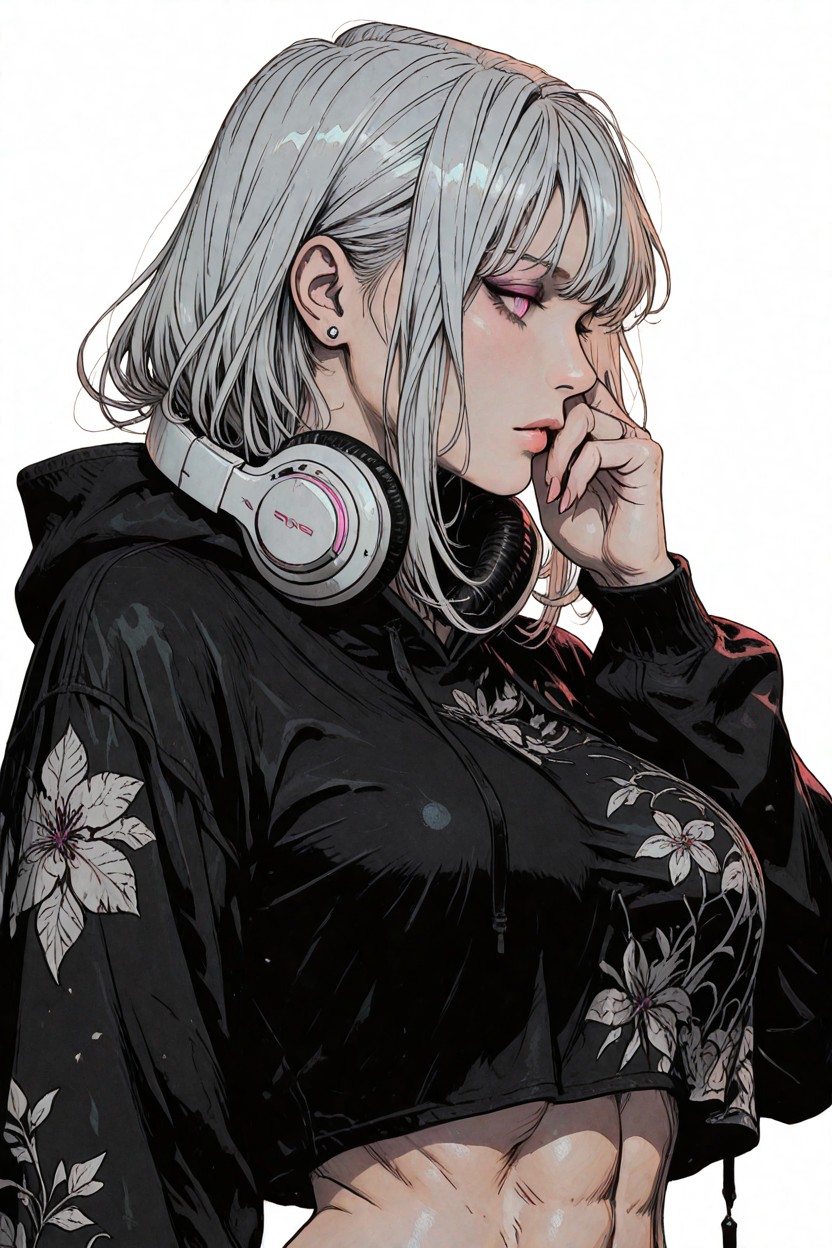 Intricate Clothing Folds, Crisp Edges, Soft Expression Porno IA Hentai