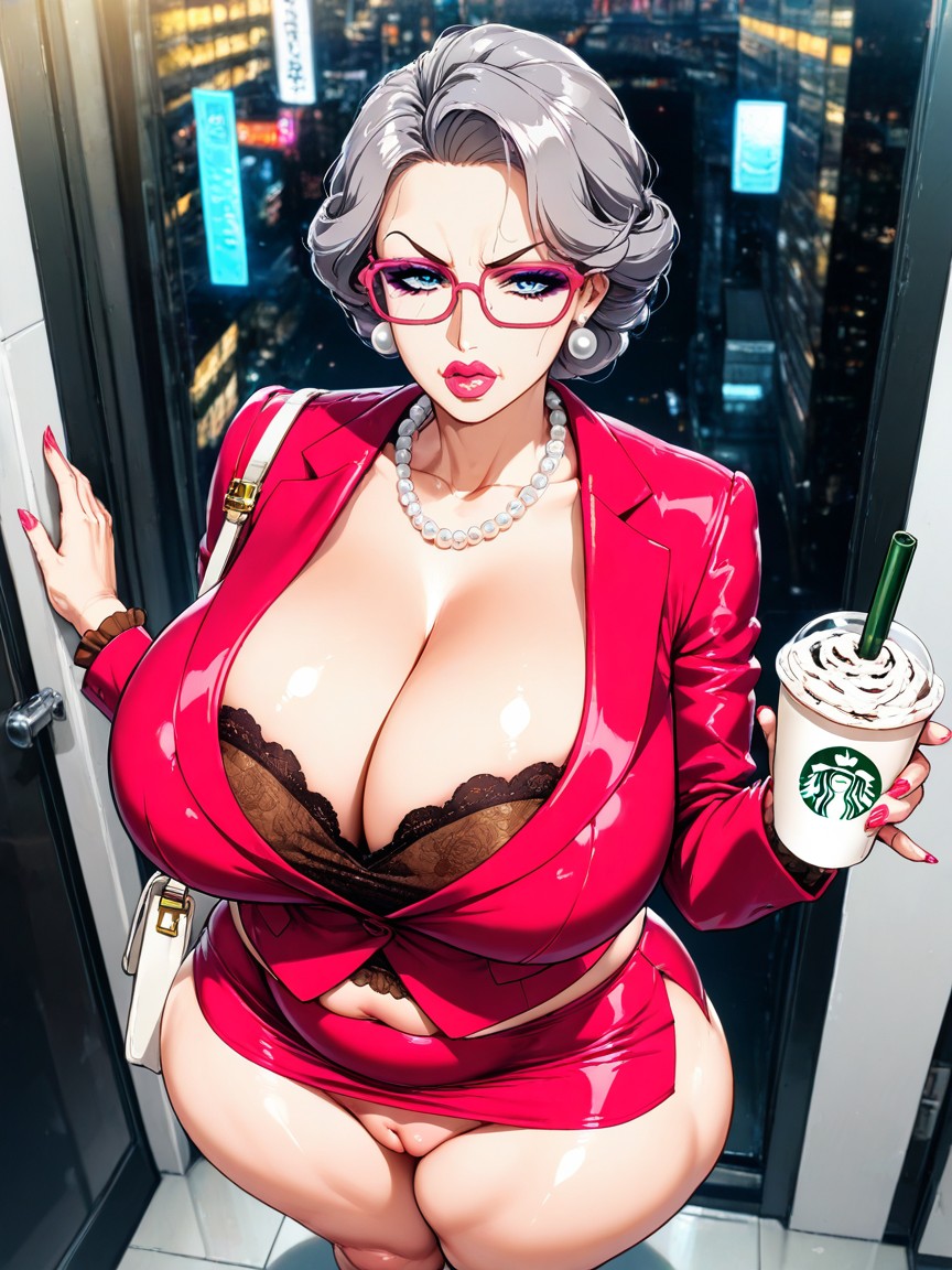 Pearl Necklace, Bimbo, Fat Thighs Hentai AI Porn