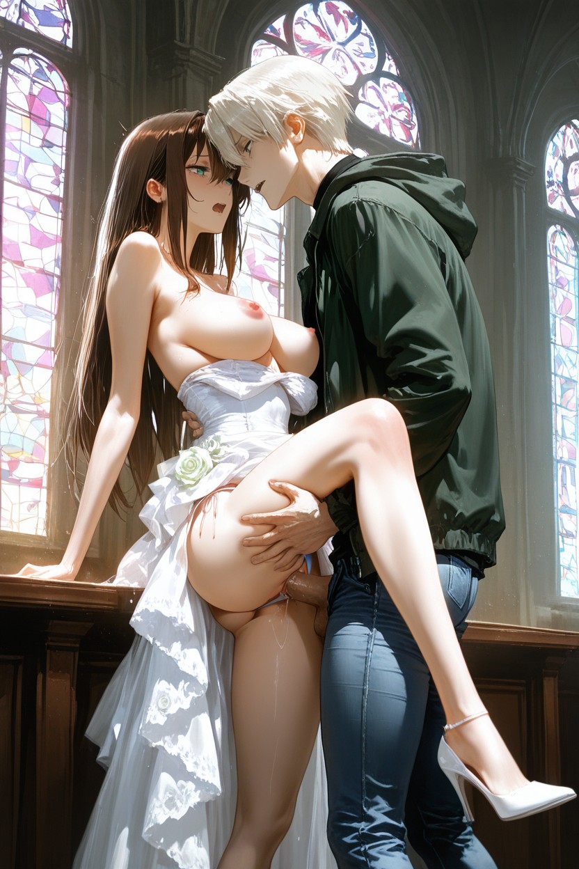 Large Penis, Dress Pull, Open Jacket Hentai AI Porn