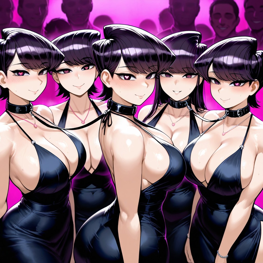 A Group Of People Around Komi Shuuko, Romantic, Big Butt Hentai IA