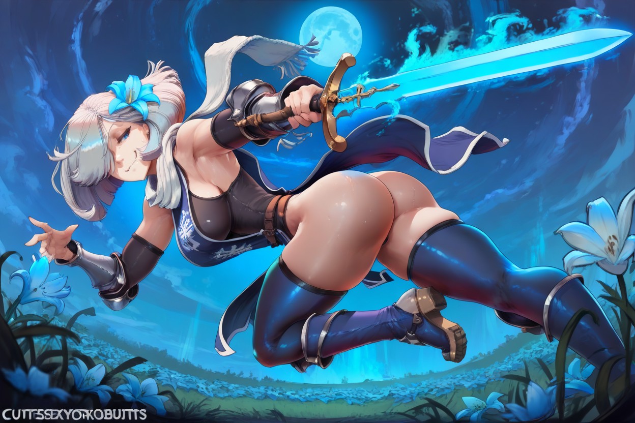 Tempest, Vertical Sword Slash, Girl Hentai IA