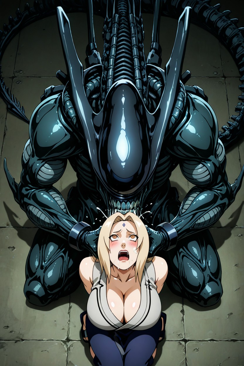 Grabbing Head, Scared, Hard Lighting Hentai AI Porn