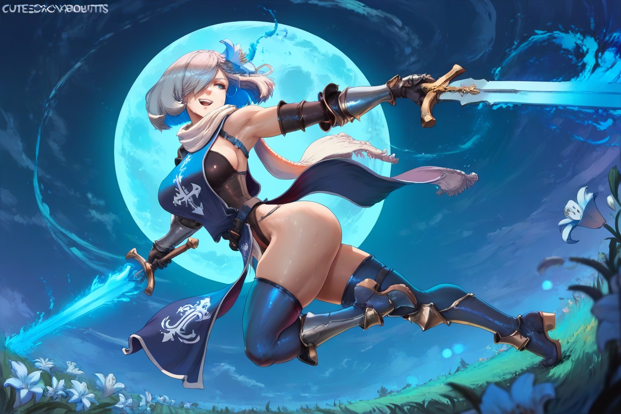 Action, Bartolomeobari Style, Blue White Tabard Hentai AI Porn
