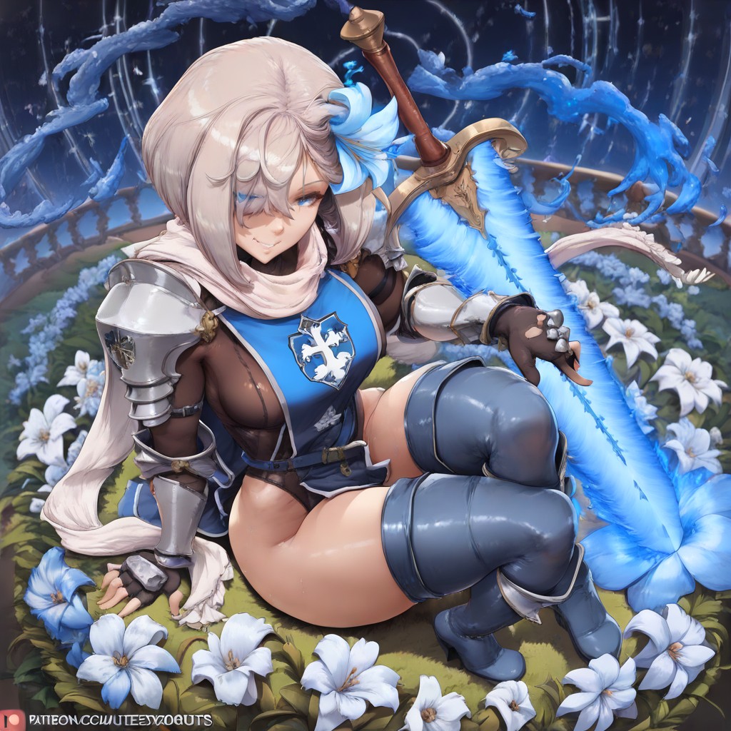 Girl, Blue Eyes, Blue Moon AI黃漫