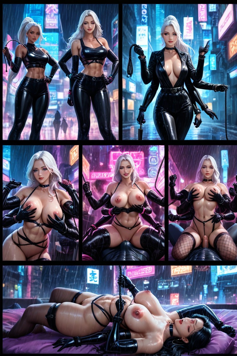 Cyberpunk City, 小臀, African Skin AI黃漫