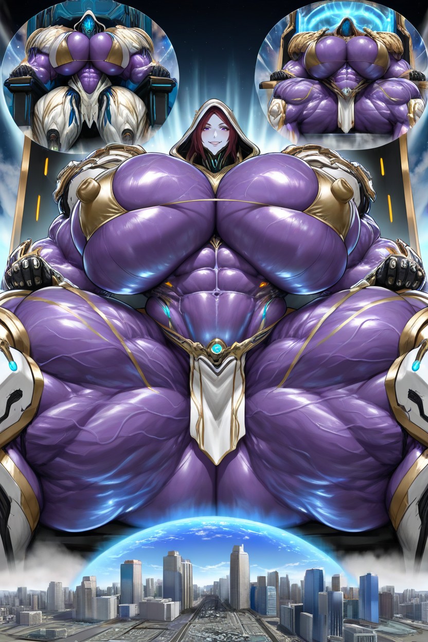 Hyper Massive Abs, Gigantic Huge Hyper Muscle Giantess, Smile Hentai AI Porn