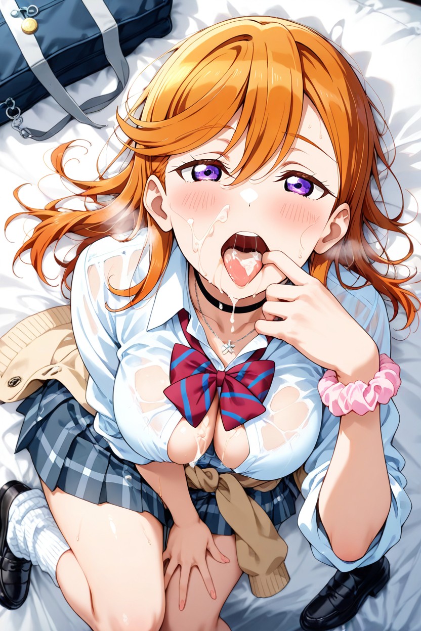 Fingers In Mouth, Open Mouth, Cum In Mouth Porno IA Hentai