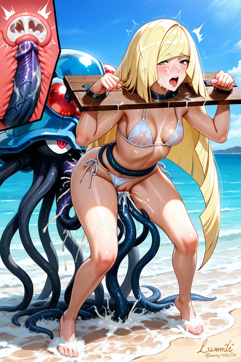 Bikini Aside, Beach, Hardcore Sex Hentai AI Porn