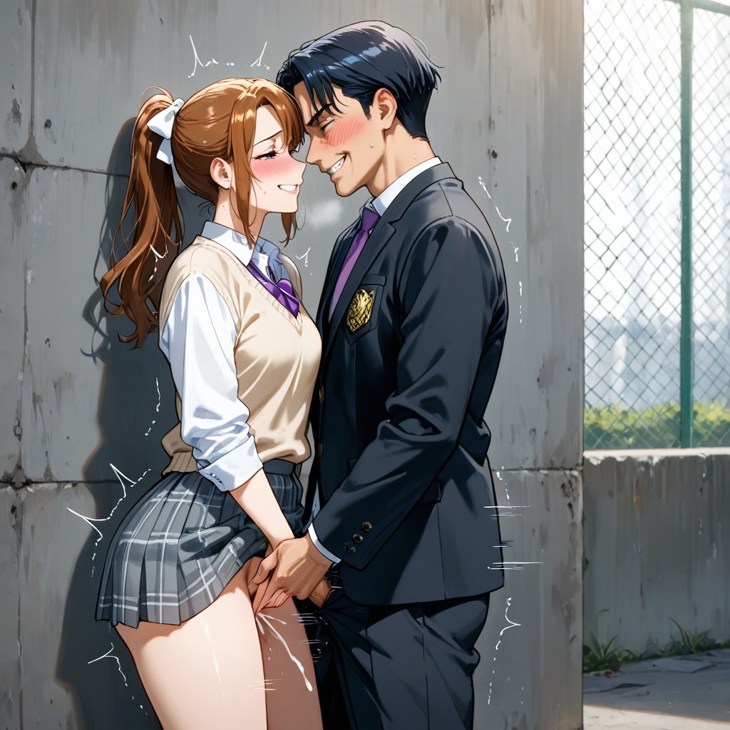 Woman, Half-closed Eyes, Black Blazer Hentai AI Porn
