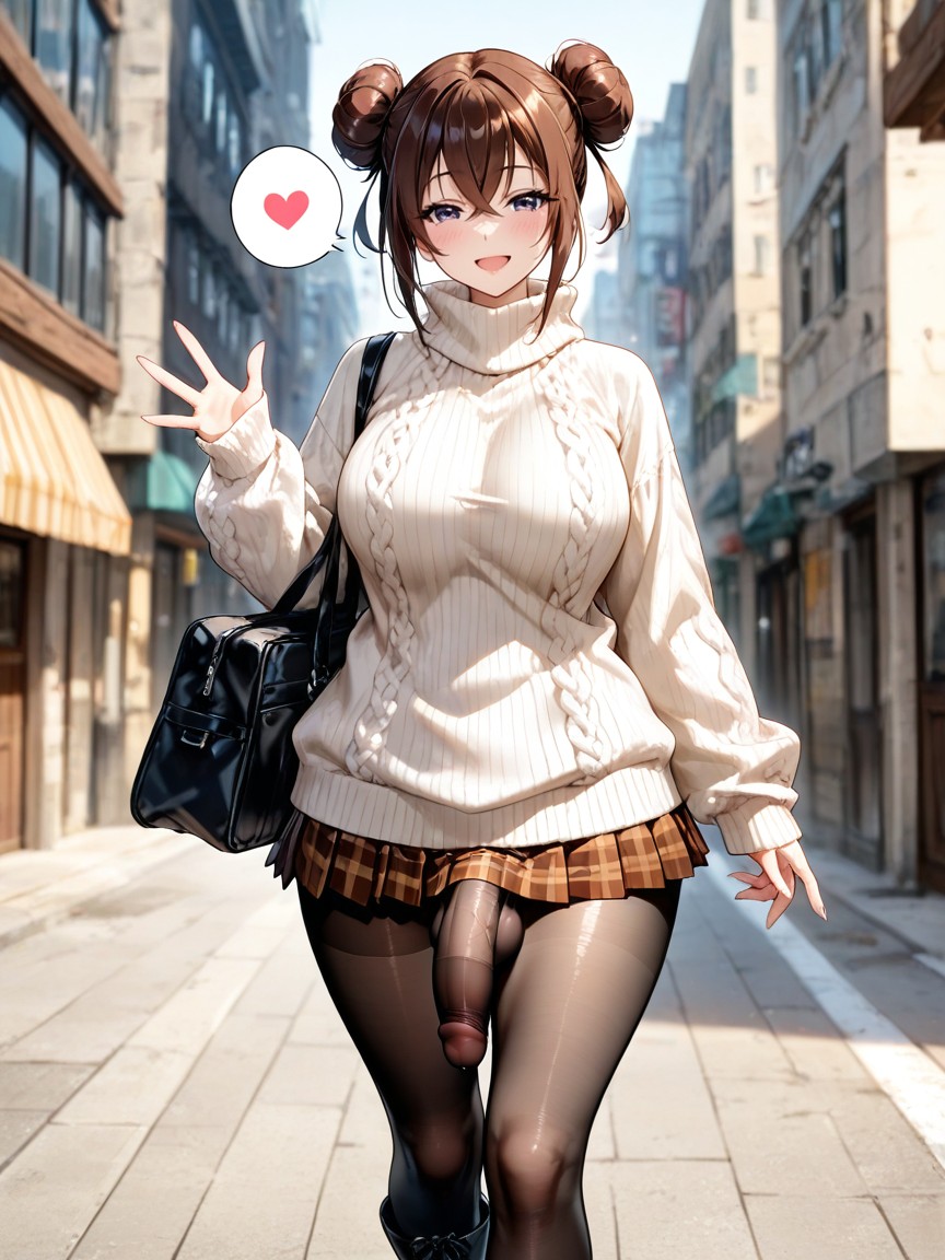 Middle Penis, Dark Brown, Perfect Skin Hentai IA pornografia