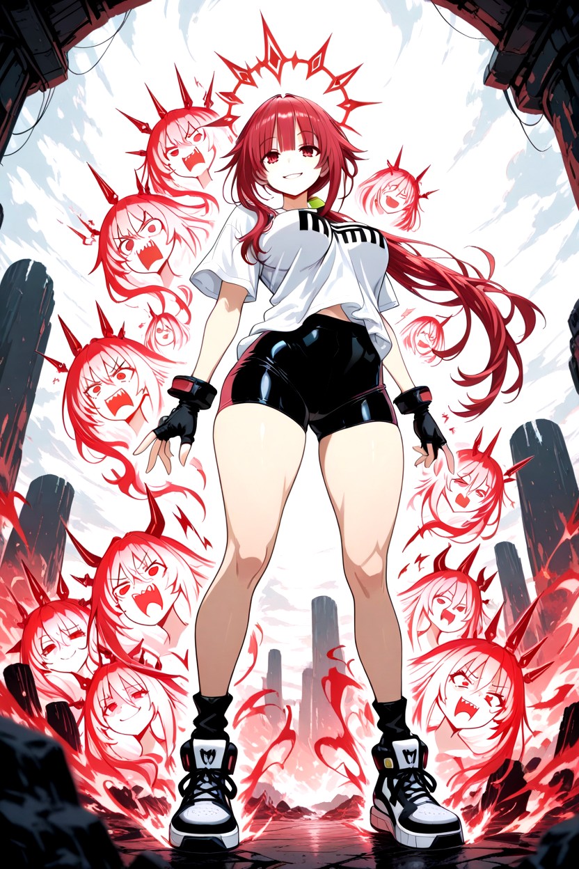 Biologically Perfect Body Shape Hourglass Figure, Floating Hair, A Gentle Smile Hentai AI Porn