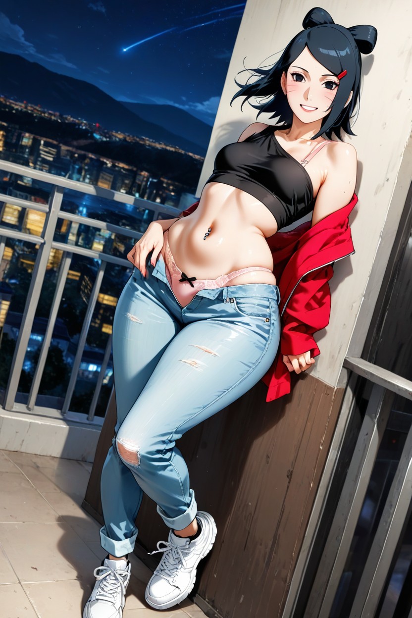 Stylish Top, Loose Top, Medium Ass Hentai AI Porn