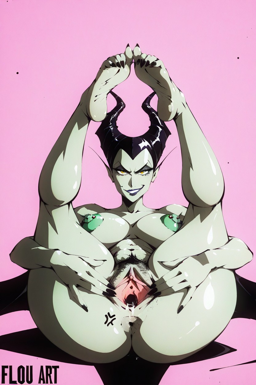 Green Skin, Toe Claws, Green Nipples Hentai AI Porn