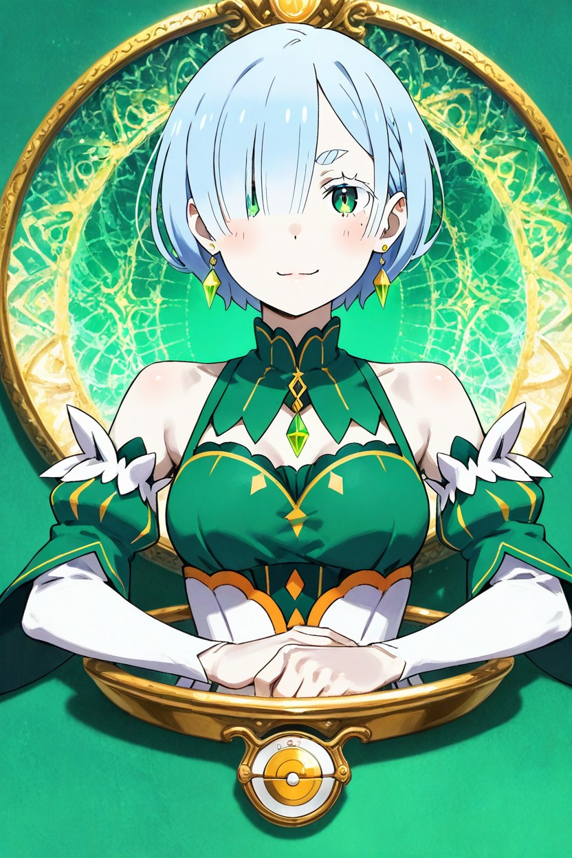 Eye Level, Under-eye Bags, Earrings On Both Hentai AI Porn