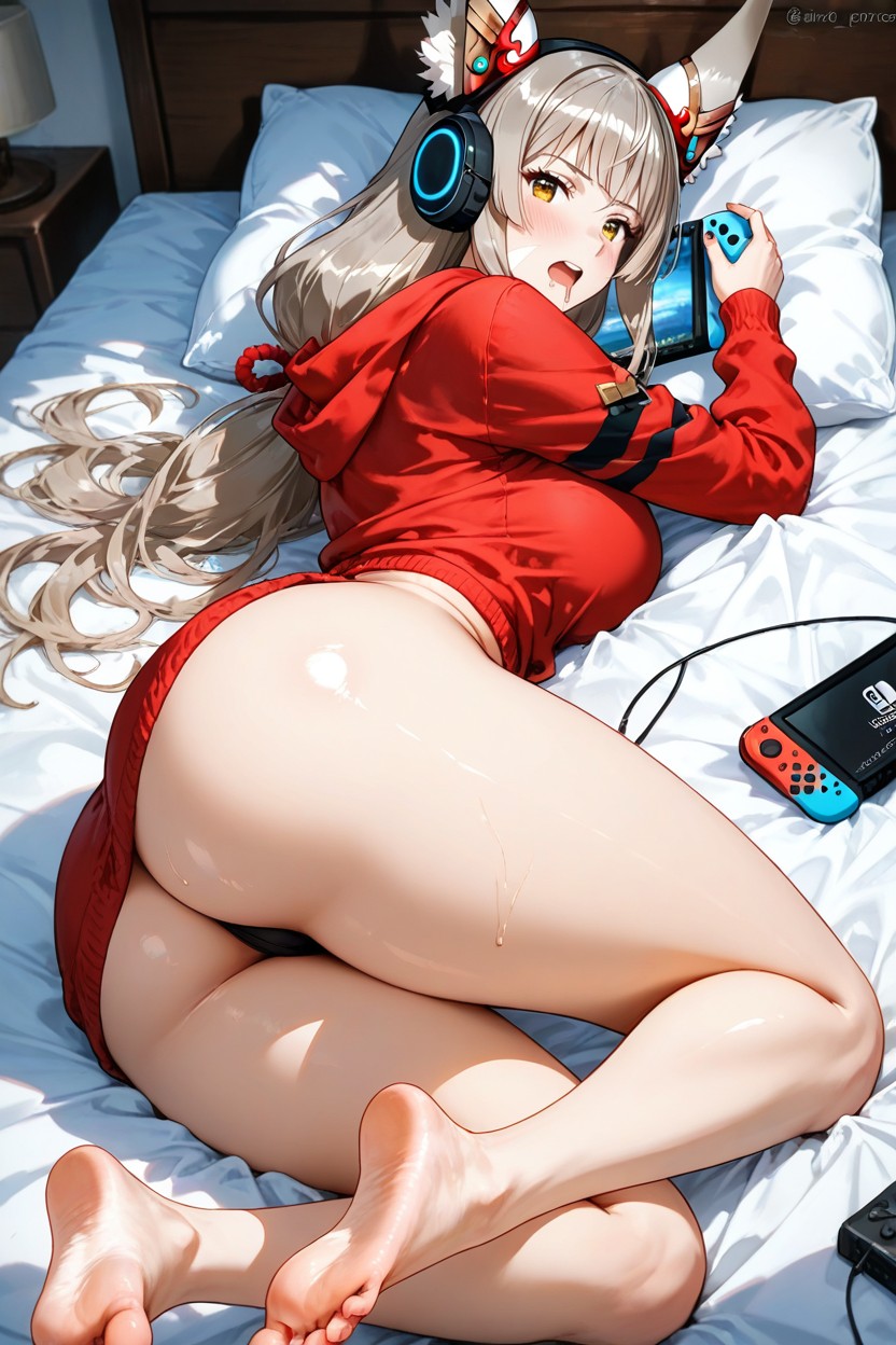 Feet, Rear View, Gêné Hentai AI Porn