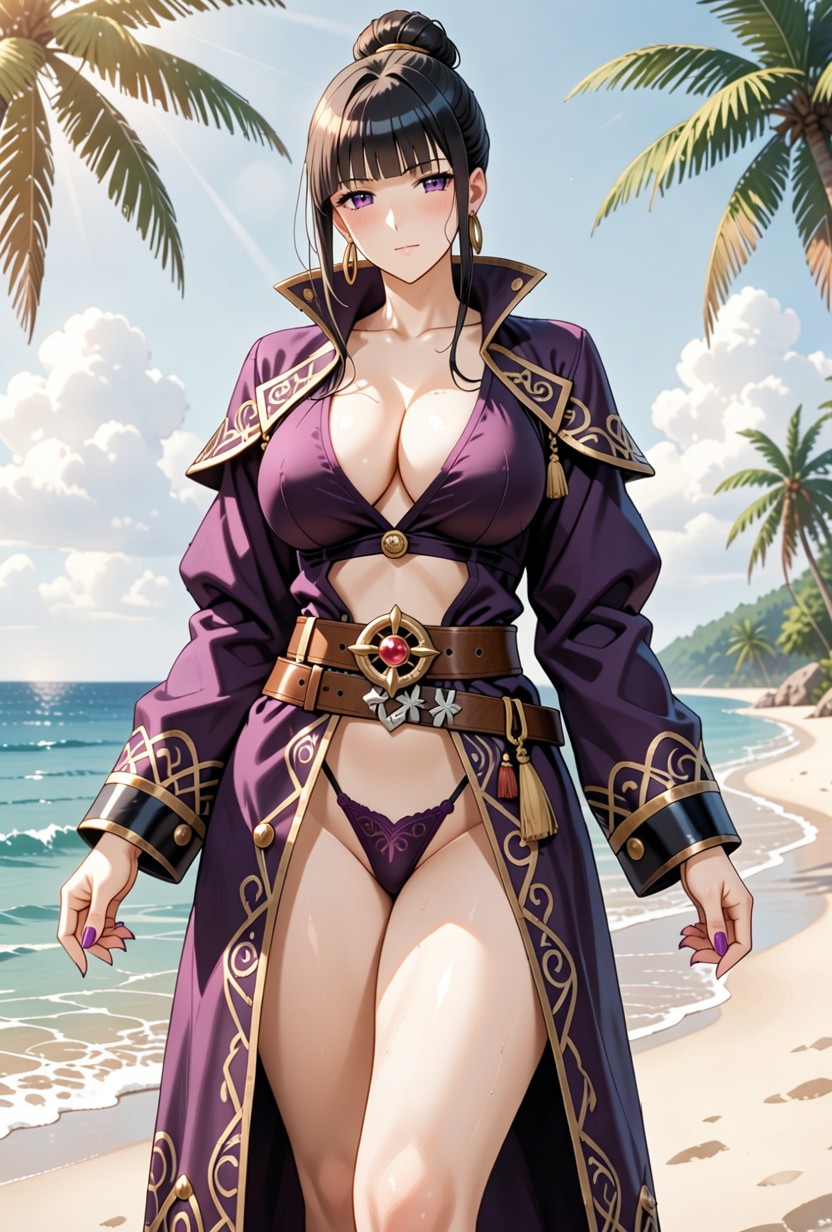 Dramatic Adventurous Mood, Thong, Detailed Costume Texturesembroidery Hentai AI Porn