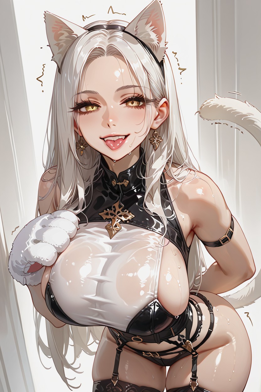 Pretty Face, Large Rounded Ass, Large Breasts Hentai AI Porn
